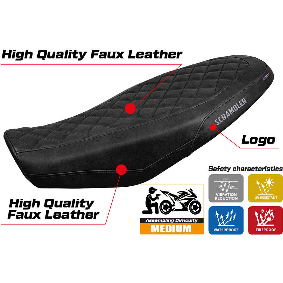 TPZ Italia Seat Cover Specific for Ducati Scrambler 800 20232025 Venice Model