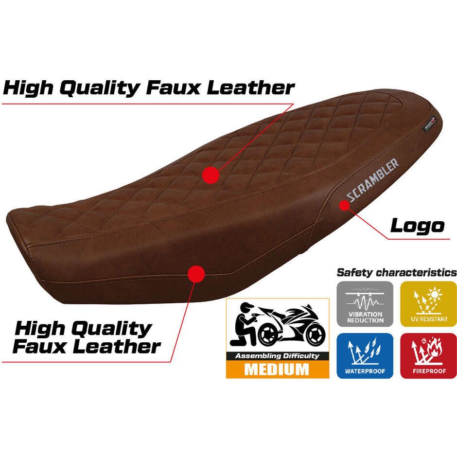 TPZ Italia Seat Cover Specific for Ducati Scrambler 800 20232025 Venice Model