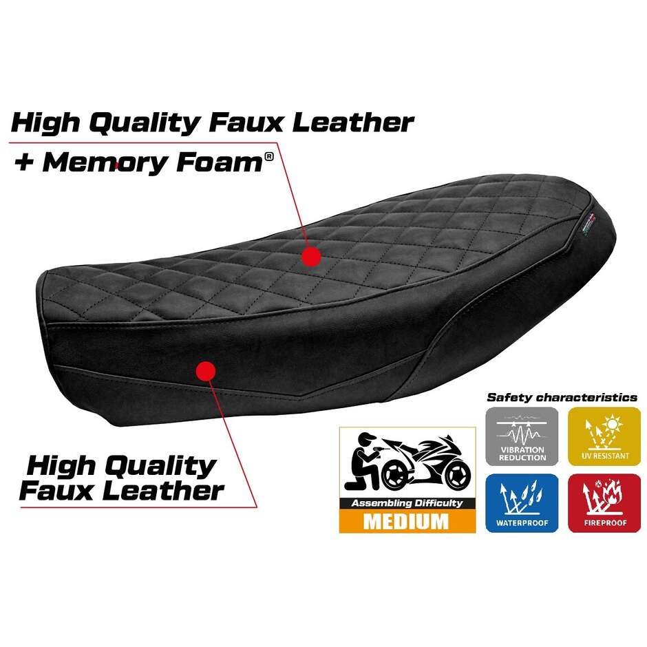 TPZ Italia Seat Cover Specific for Ducati Scrambler Nightshift 2021-2022 Model Antigua Comfort System