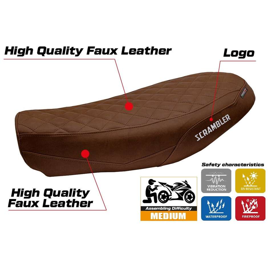 TPZ Italia Seat Cover Specific for Ducati Scrambler Urban Motard 20222024 Model Antigua
