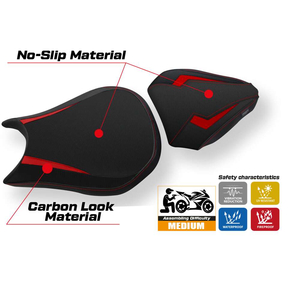 TPZ Italia Seat Cover Specific for Ducati Streetfighter 2009 2015 Model Destin