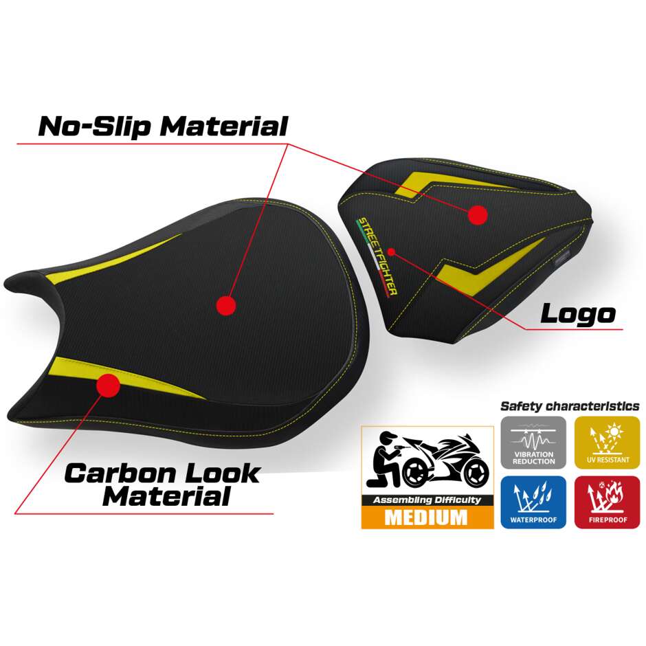 TPZ Italia Seat Cover Specific for Ducati Streetfighter 2009 2015 Model Destin