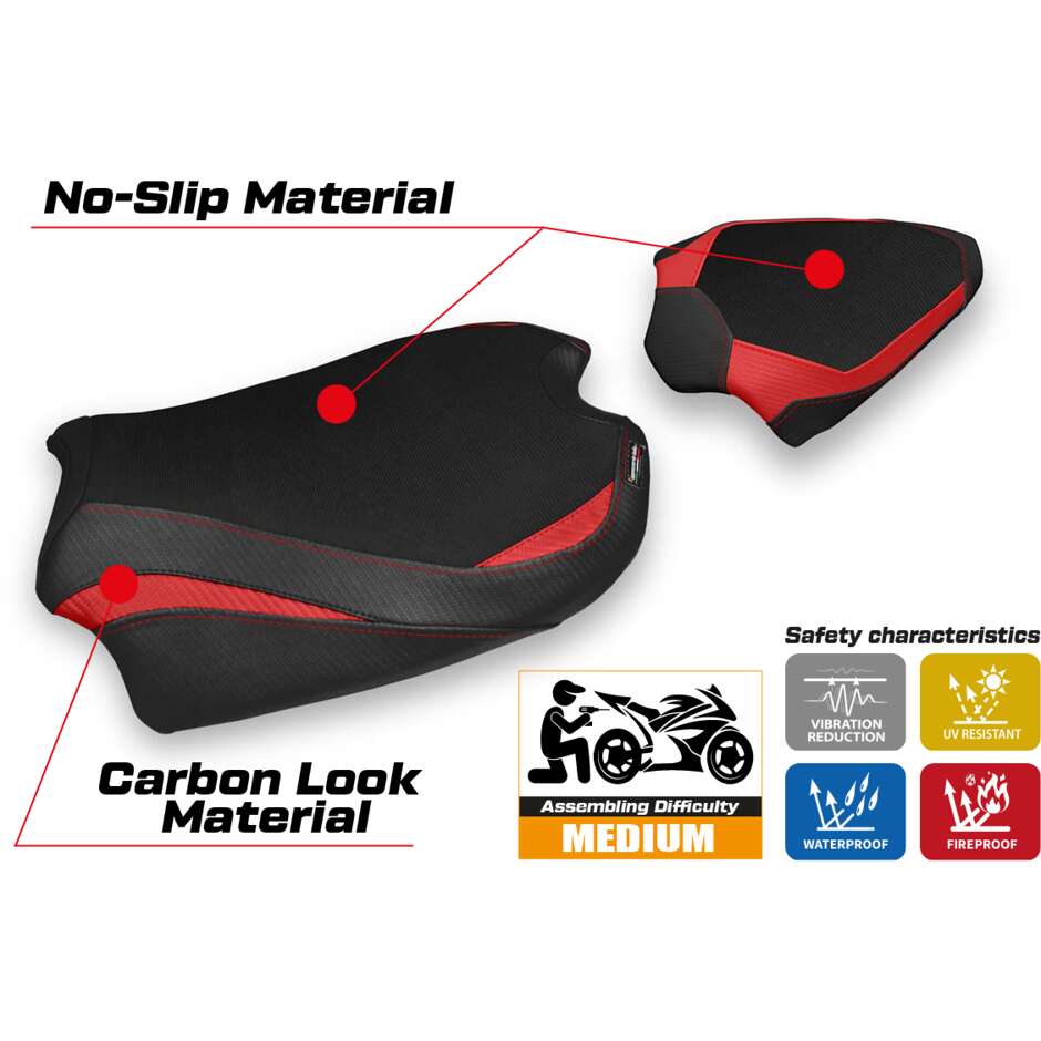 TPZ Italia Seat Cover Specific for Ducati Streetfighter V4 2020 2024 Model Sumen
