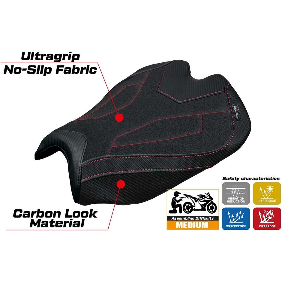 TPZ Italia Seat Cover Specific for Ducati Streetfighter V4 2025 Model Alcara Ultragrip