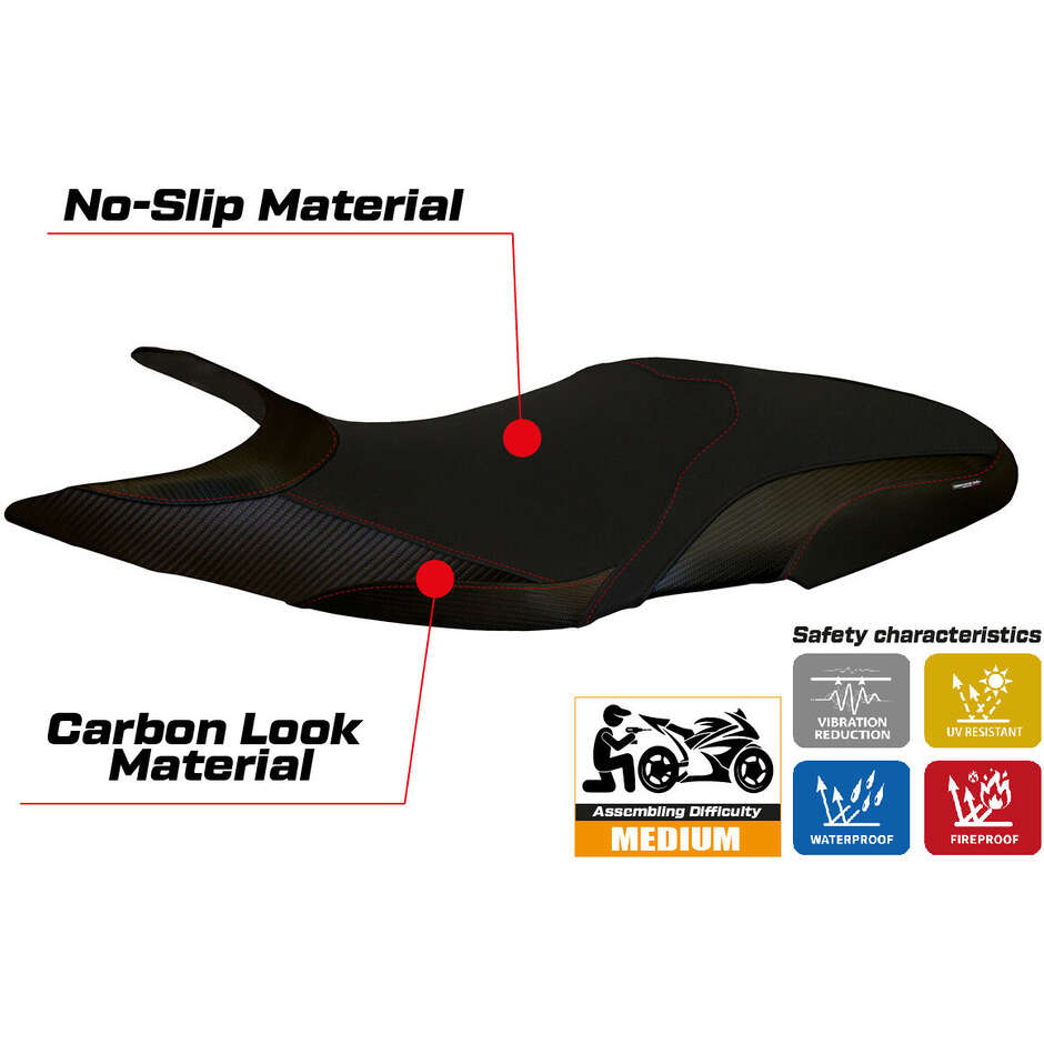TPZ Italia Seat Cover Specific for Ducati Super Sport 2017 2024 Model Massa 2