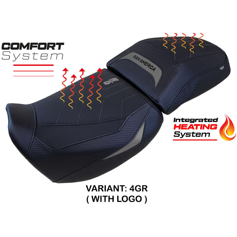 TPZ Italia Seat Cover Specific for Harley Davidson Pan America 2021-2025 - Heating Comfort System