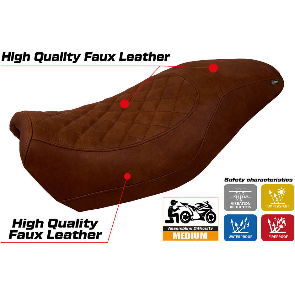 TPZ Italia Seat Cover Specific for Harley Davidson Street 500 / 750 2016 - 2021 Miami Model