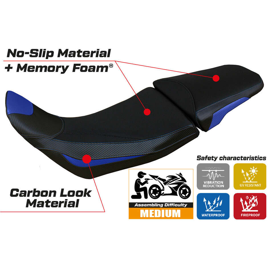 TPZ Italia Seat Cover Specific for Honda Africa Twin 1100 2020-2025 Model Deline Comfort System