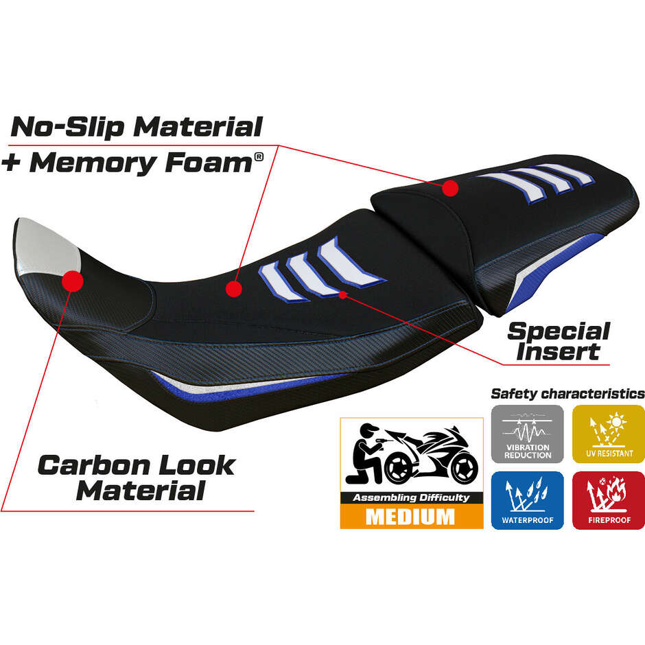 TPZ Italia Seat Cover Specific for Honda Africa Twin 1100 2020-2025 Model Deline Special Color Comfort System