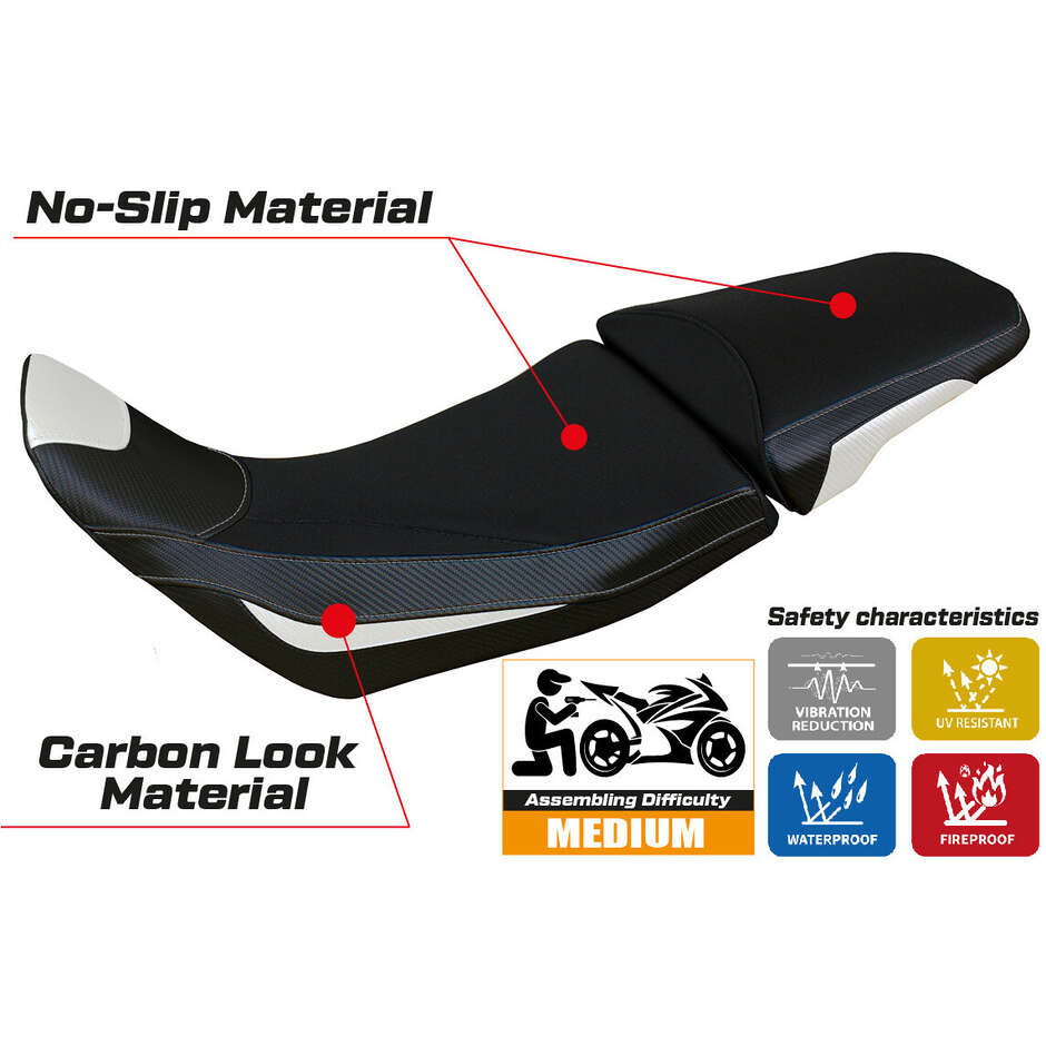 TPZ Italia Seat Cover Specific for Honda Africa Twin 1100 Adventure Sport 2020-2025 Model Amber