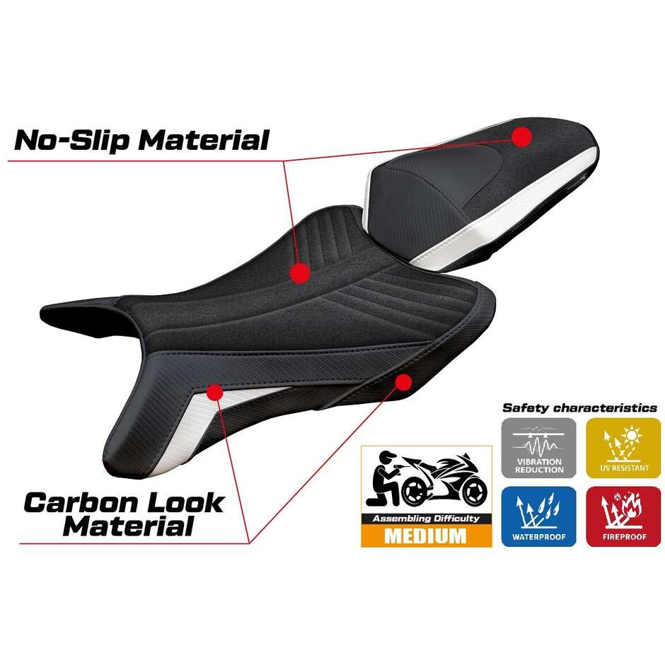 TPZ Italia Seat Cover Specific for Honda CB 1000 Hornet 2025 Model Manuel Ultragrip