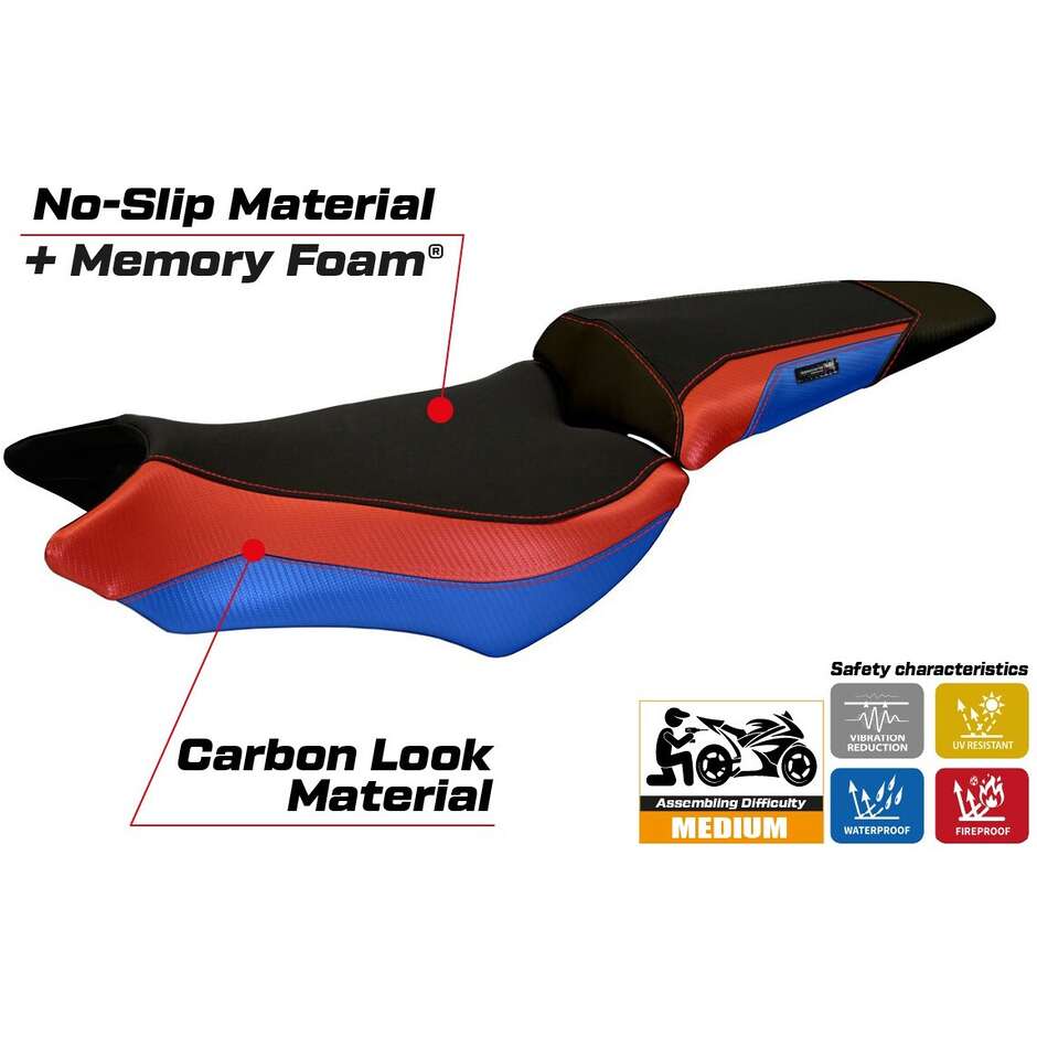 TPZ Italia Seat Cover Specific for Honda CB 1000 R 2008 - 2017 Model Ponza Comfort System