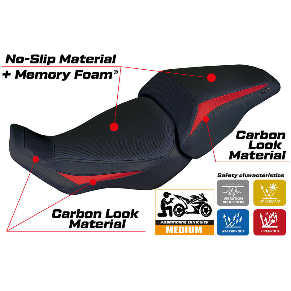 TPZ Italia Seat Cover Specific for Honda CB 300 2018-2025 Model Kobe Comfort System