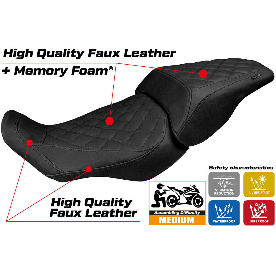 TPZ Italia Seat Cover Specific for Honda CB 300 2018-2025 Model Sapporo Comfort System