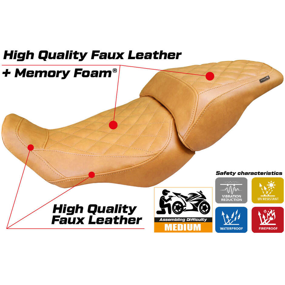 TPZ Italia Seat Cover Specific for Honda CB 300 2018-2025 Model Sapporo Comfort System