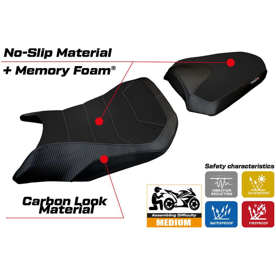 TPZ Italia Seat Cover Specific for Honda CB 500 Hornet 2024-2025 Model Tomori Comfort System