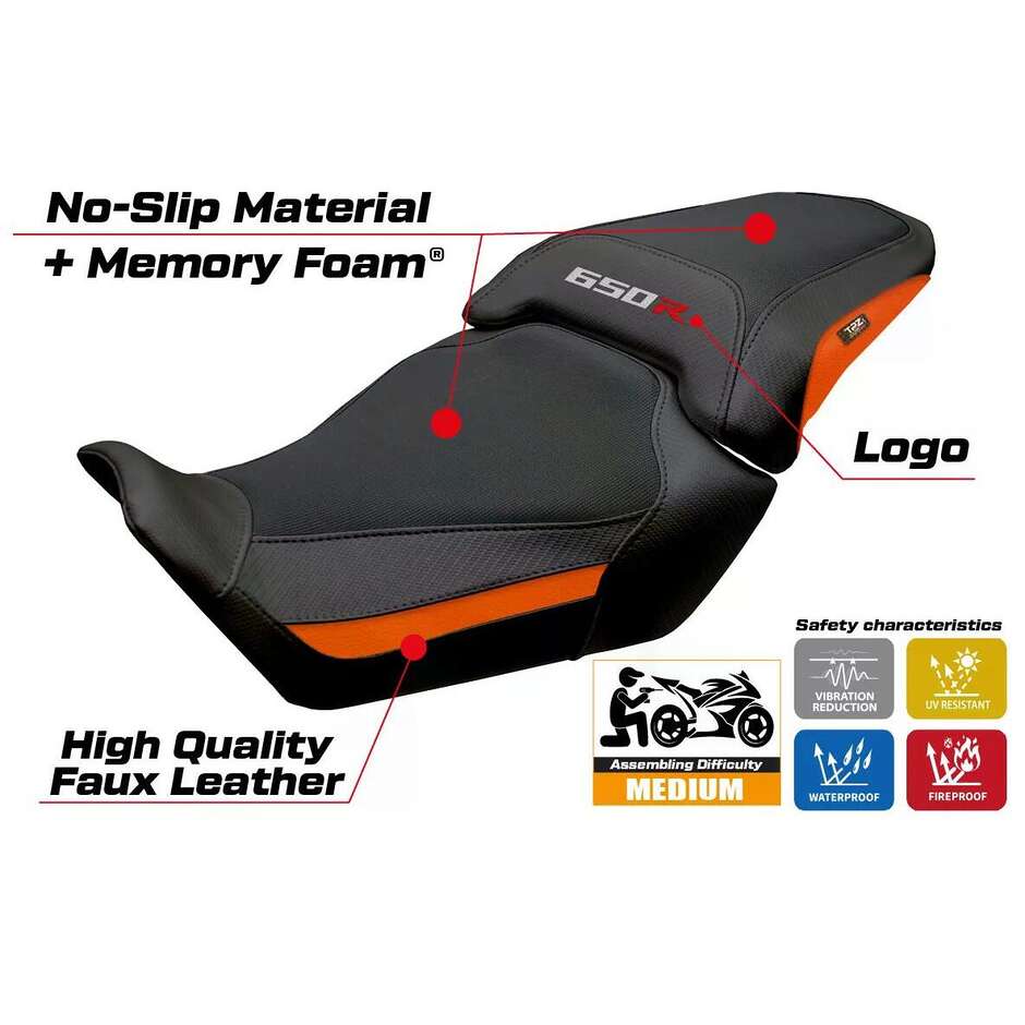 TPZ Italia Seat Cover Specific for Honda CB 650 R 2024-2026 Kawai Comfort System Model