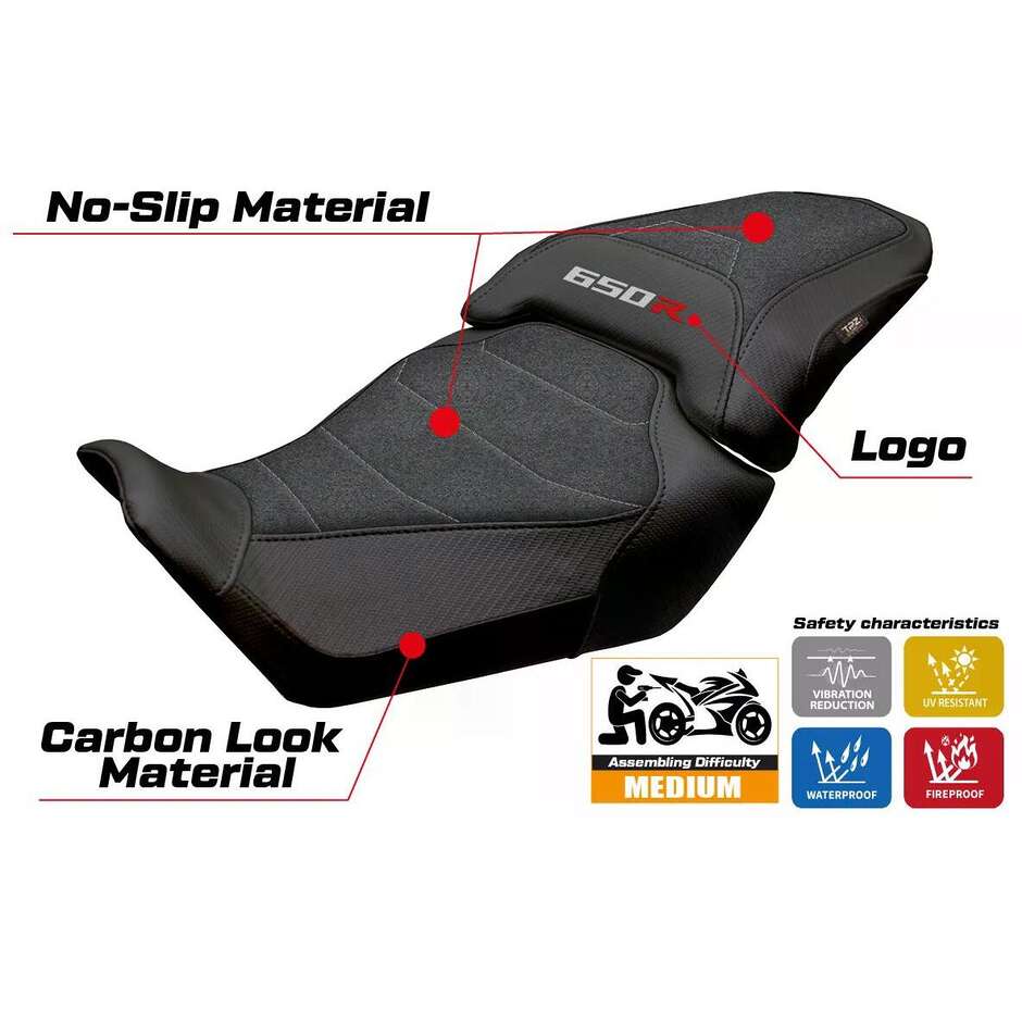 TPZ Italia Seat Cover Specific for Honda CB 650 R 2024-2026 Kawai Ultragrip Model