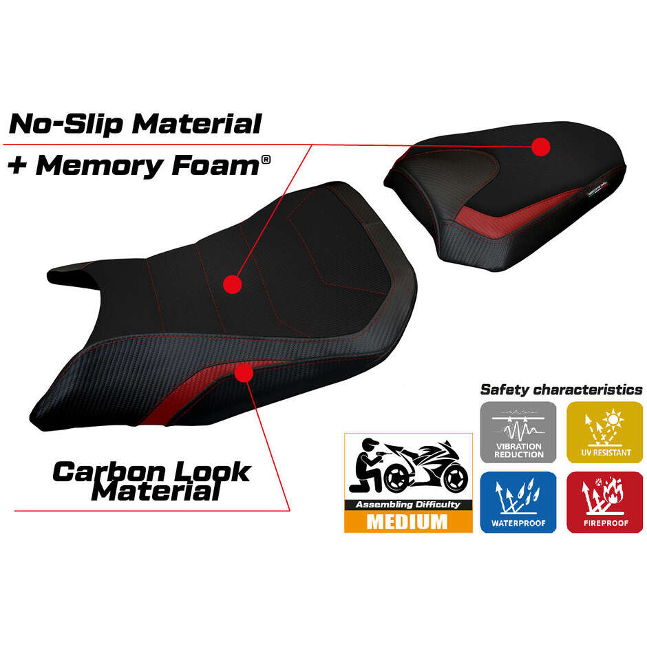 TPZ Italia Seat Cover Specific for Honda CB 750 Hornet 2023-2025 Model Toyama Comfort System
