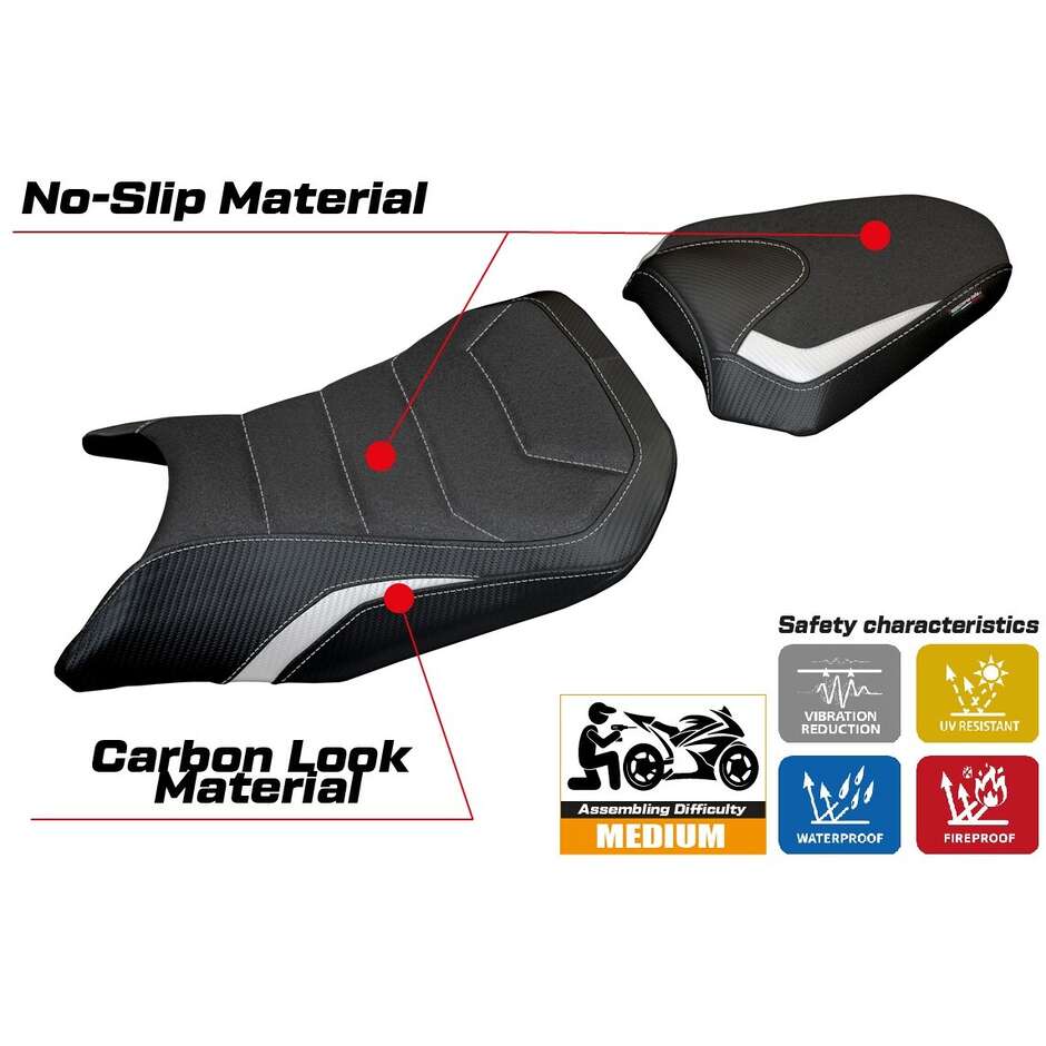 TPZ Italia Seat Cover Specific for Honda CB 750 Hornet 2023-2025 Model Toyama Ultragrip