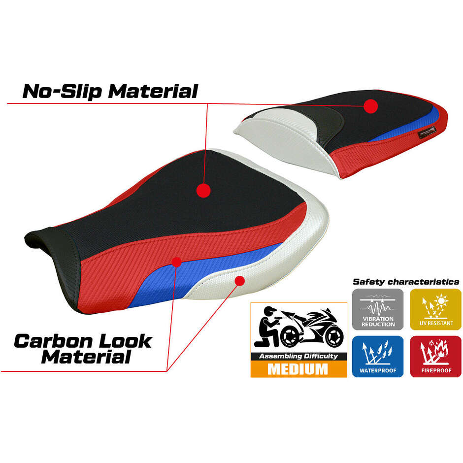 TPZ Italia Seat Cover Specific for Honda CBR 600 RR 2007-2025 Huelva Model