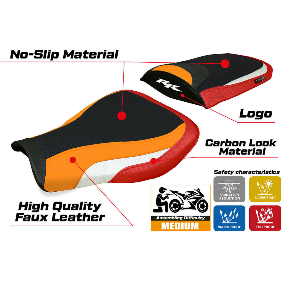 TPZ Italia Seat Cover Specific for Honda CBR 600 RR 2007-2025 Huelva Model