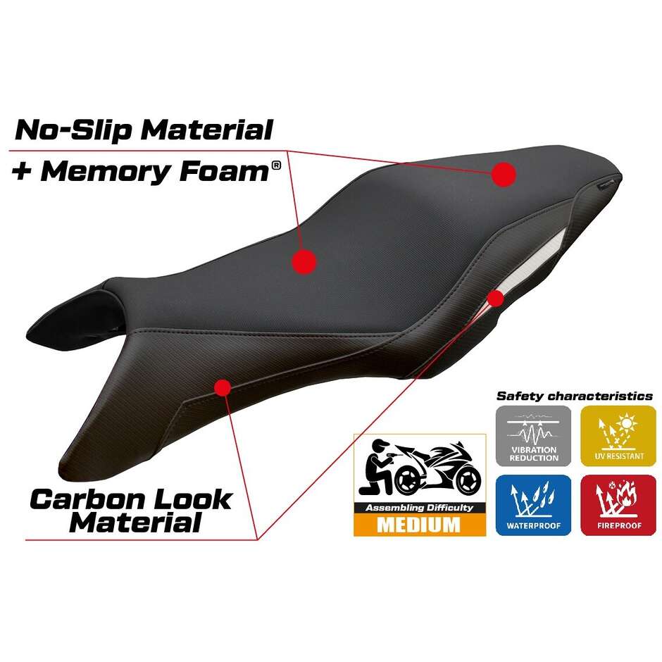 TPZ Italia Seat Cover Specific for Honda CBR 650 F 2014-2018 Model Oita Comfort System