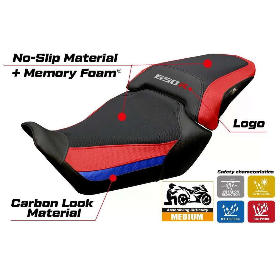 TPZ Italia Seat Cover Specific for Honda CBR 650 R 2024-2026 Model Mali Comfort System