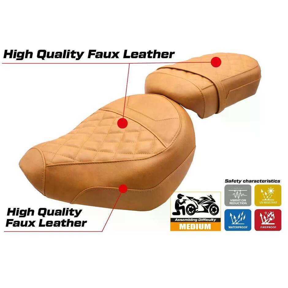 TPZ Italia Seat Cover Specific for Honda CMX 1100 Rebel 2022-2025 Iksan Model