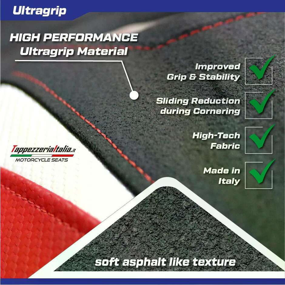 TPZ Italia Seat Cover Specific for Husqvarna 701 Enduro 2017-2025 Uppsala Model Ultragrip Comfort System