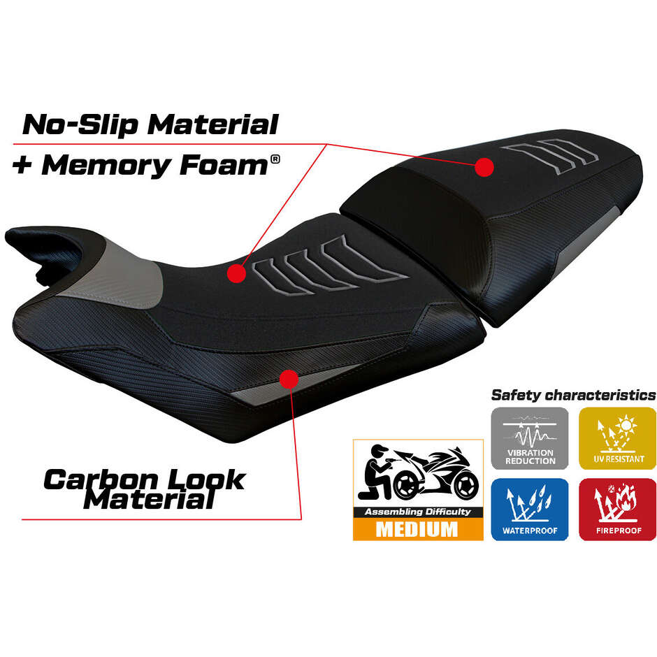 TPZ Italia Seat Cover Specific for Husqvarna Norden 901 2022-2025 Model Norvik Comfort System Ultragrip