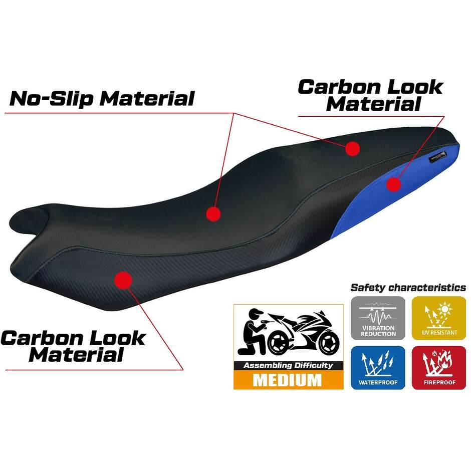 TPZ Italia Seat Cover Specific for Kawasaki ER-6N / ER-6F 2005-2011 London Model