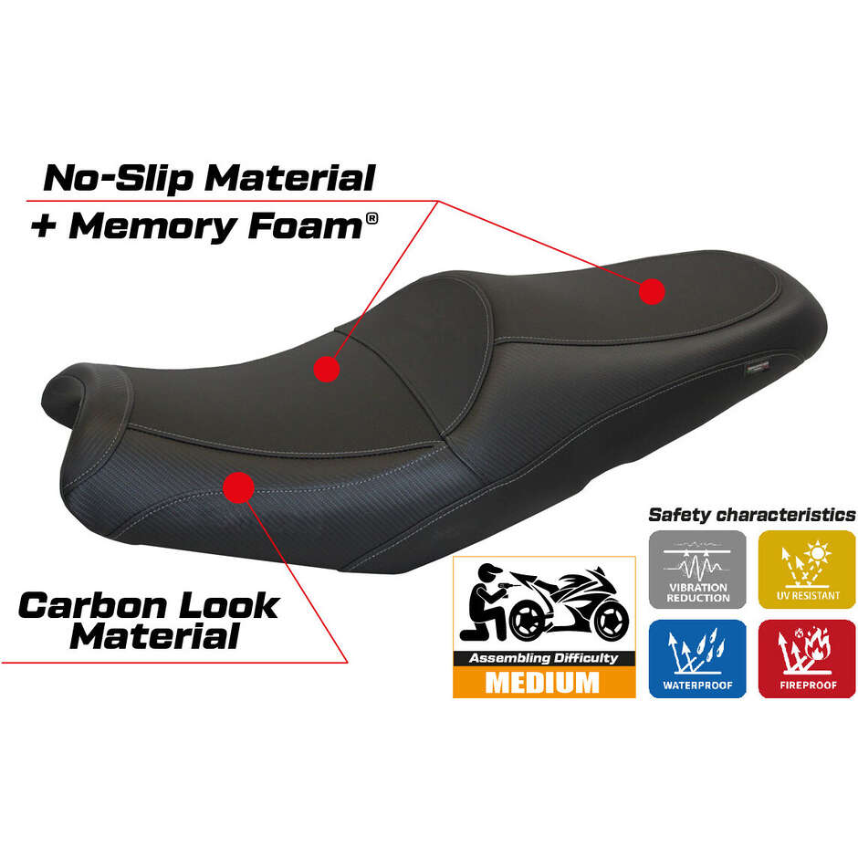 TPZ Italia Seat Cover Specific for Kawasaki GTR 1400 2007 - 2016 Model Luena Comfort System