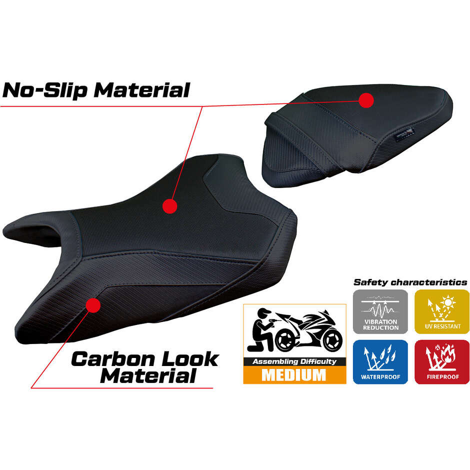 TPZ Italia Seat Cover Specific for Kawasaki Ninja 500 2024-2025 Arlon Model
