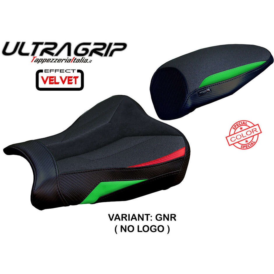 TPZ Italia Seat Cover Specific for Kawasaki Ninja ZX 25 R 2020-2025 Model Hermes Ultragrip Velvet