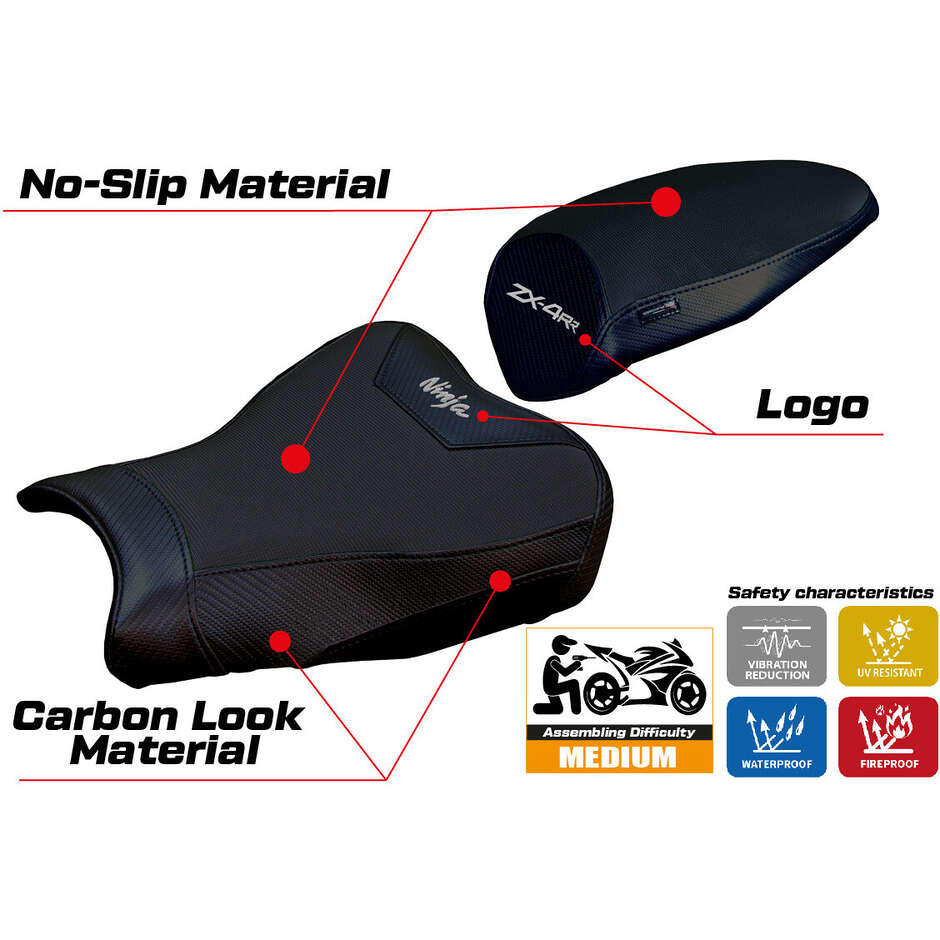 TPZ Italia Seat Cover Specific for Kawasaki Ninja ZX 4 RR 2023-2025 Muzy Model