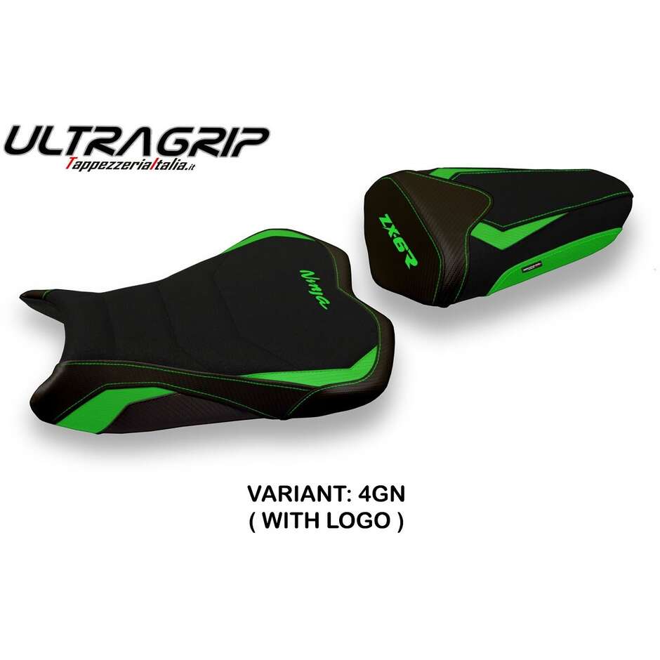 TPZ Italia Seat Cover Specific for Kawasaki Ninja ZX 6 R 2009 - 2012 Model Cracovia 2 Ultragrip