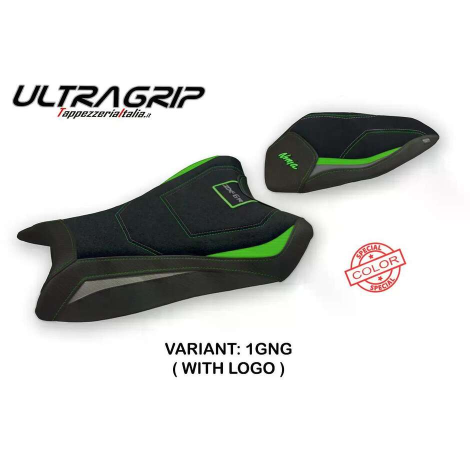 TPZ Italia Seat Cover Specific for Kawasaki Ninja ZX 6 R 2019-2025 Model Tomar Special Color Ultragrip