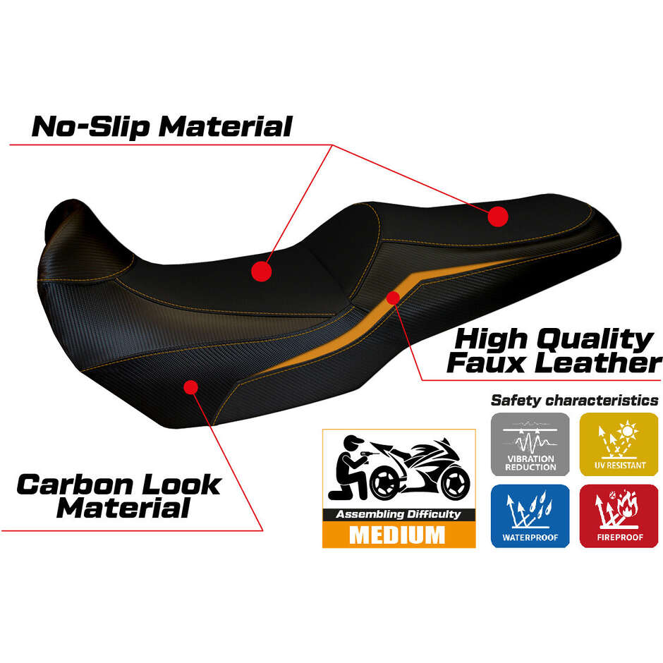 TPZ Italia Seat Cover Specific for Kawasaki Versys 1000 2019 - 2024 Elvas Model