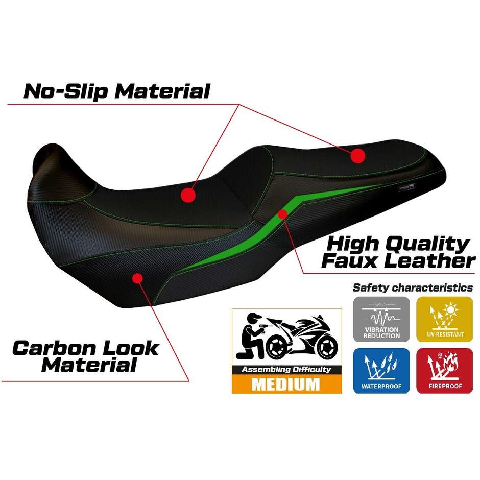 TPZ Italia Seat Cover Specific for Kawasaki Versys 1100 2025 Sakata Model