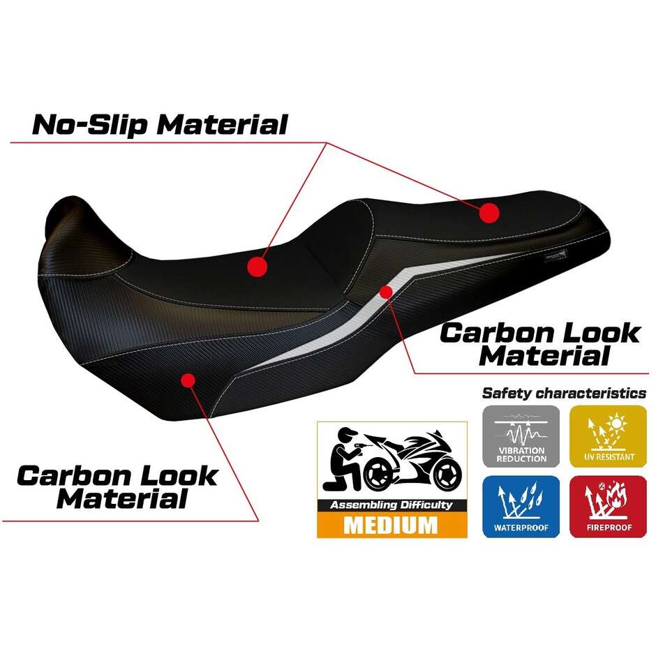TPZ Italia Seat Cover Specific for Kawasaki Versys 1100 2025 Sakata Model