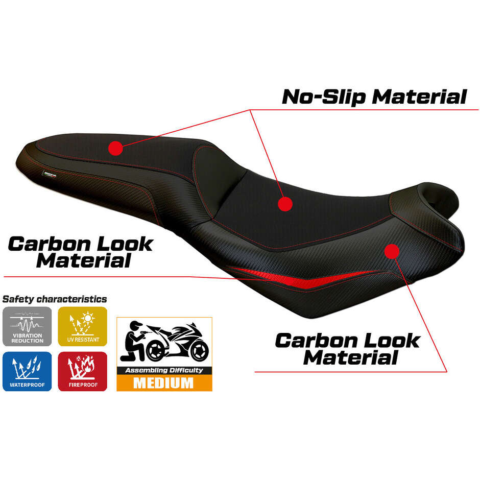 TPZ Italia Seat Cover Specific for Kawasaki Versys 650 2007-2025 Model Nasir