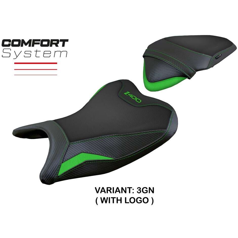 TPZ Italia Seat Cover Specific for Kawasaki Z 400 2018 - 2023 Model Aragona Comfort System