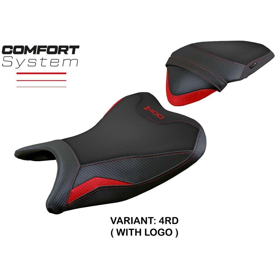 TPZ Italia Seat Cover Specific for Kawasaki Z 400 2018 - 2023 Model Aragona Comfort System