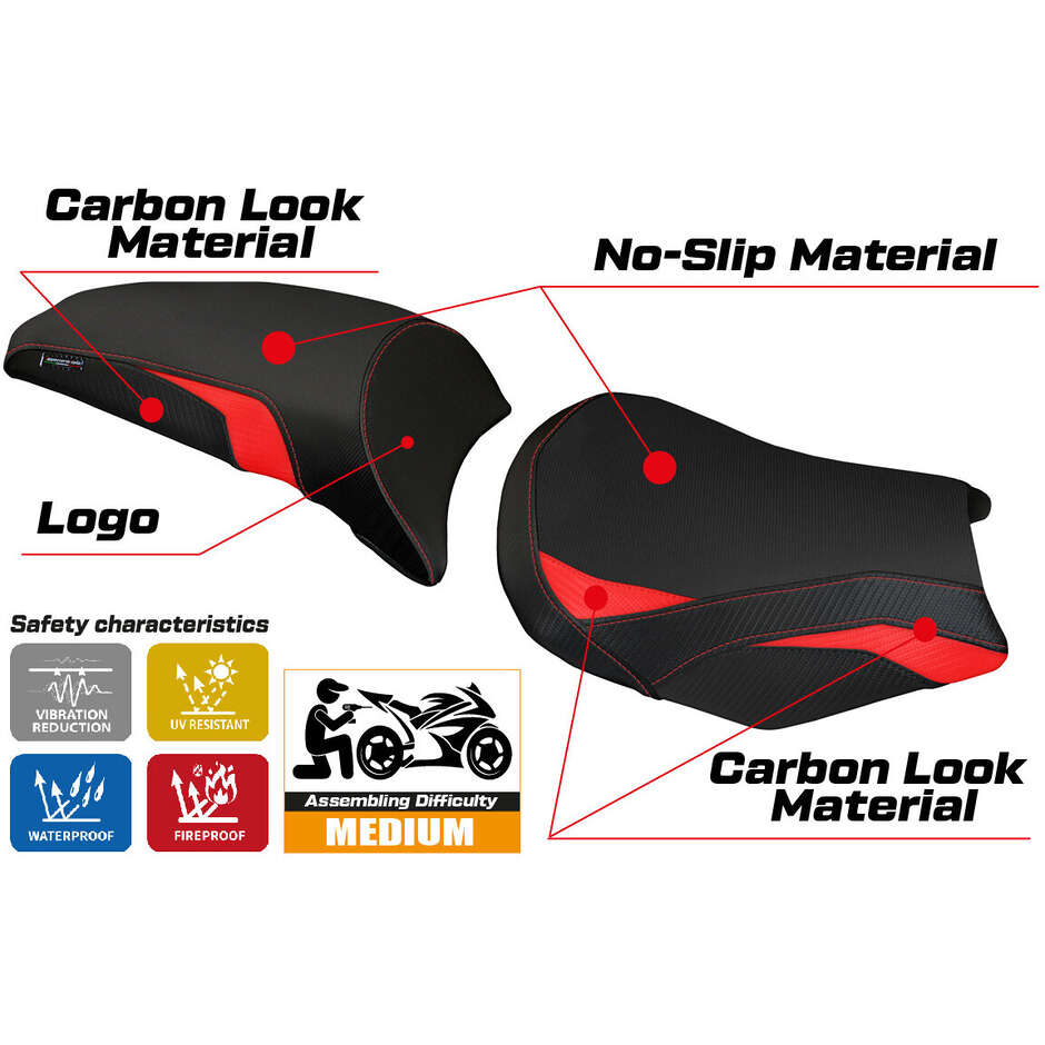 TPZ Italia Seat Cover Specific for Kawasaki Z 650 2017-2025 Model Cave 1