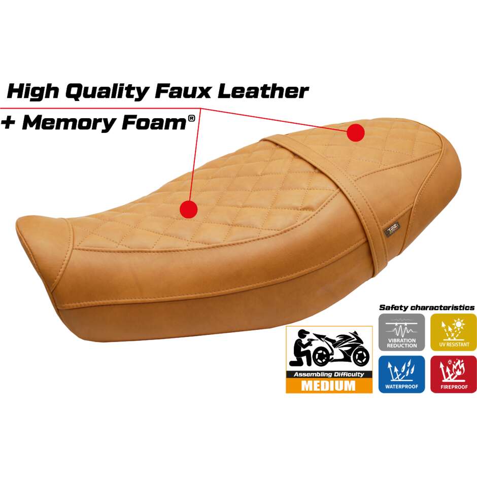 TPZ Italia Seat Cover Specific for Kawasaki Z 650 RS 2022-2025 Model Unnan Comfort System