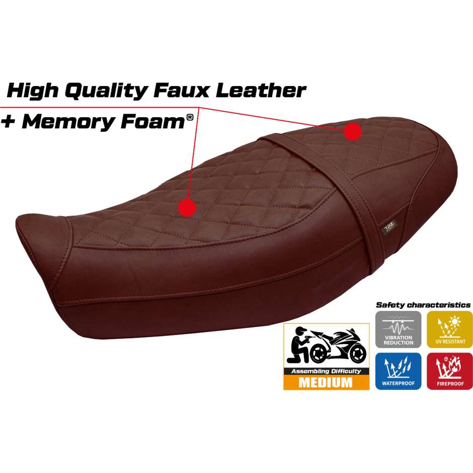 TPZ Italia Seat Cover Specific for Kawasaki Z 650 RS 2022-2025 Model Unnan Comfort System