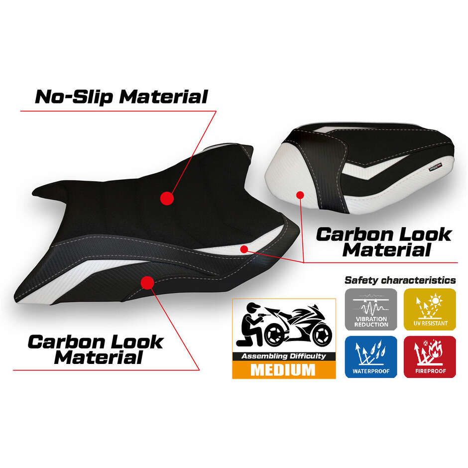 TPZ Italia Seat Cover Specific for Kawasaki Z 800 2013 - 2016 Model Corizza 1 Ultragrip