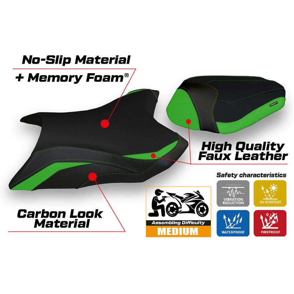 TPZ Italia Seat Cover Specific for Kawasaki Z 800 2013 - 2016 Model Kemi Comfort System