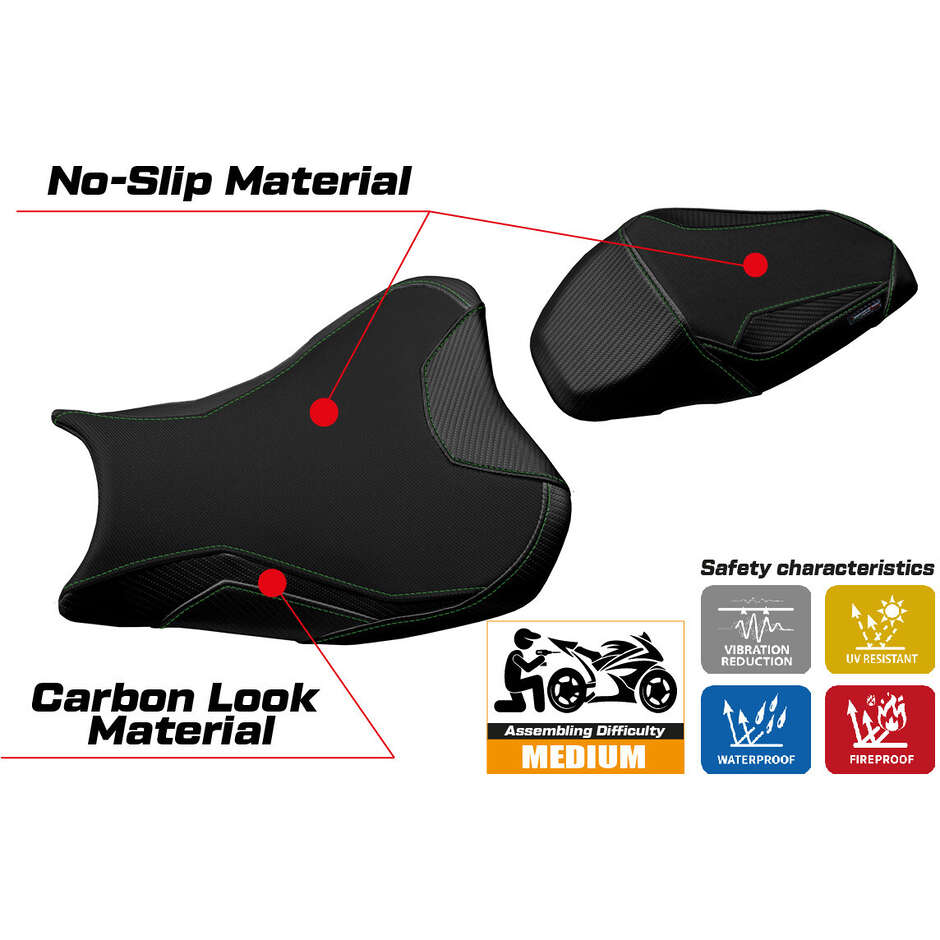 TPZ Italia Seat Cover Specific for Kawasaki Z 900 2017 - 2024 Model Suhl 1